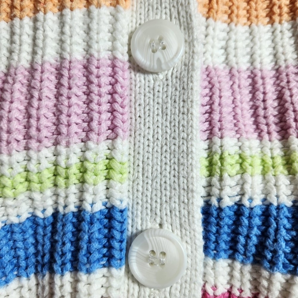 Jessica Simpson XS Striped Multicolor Women's Sweater Cardigan #spring - Picture 5 of 10